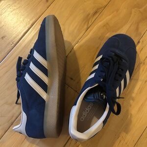 Adidas Blue Cream Sneakers Classic Style